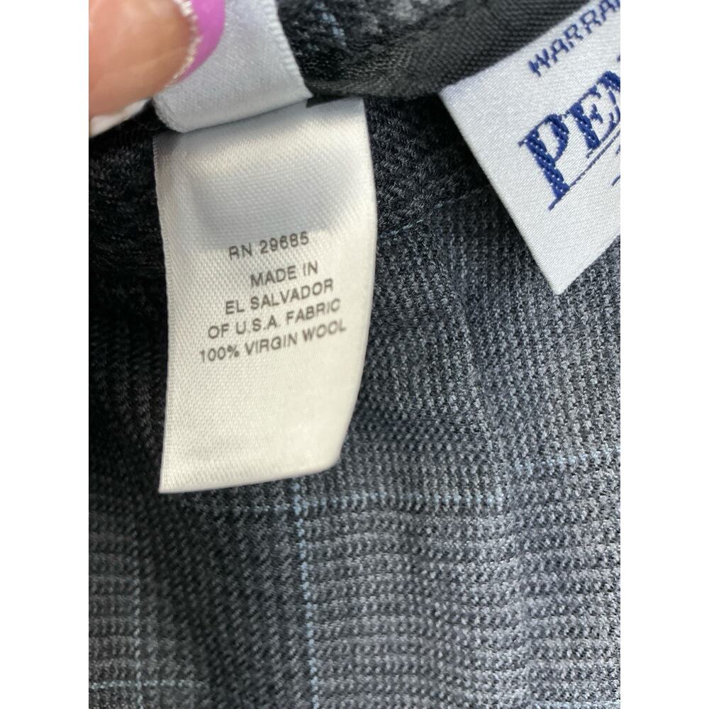 Pendleton 100% Virgin Wool Suit Pants Blazer USA Sz. Blazer 8 Pants-6 X31 Gray - Picture 9 of 16